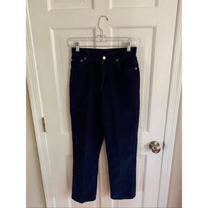 Kim Rogers navy blue corduroy pants size 4P